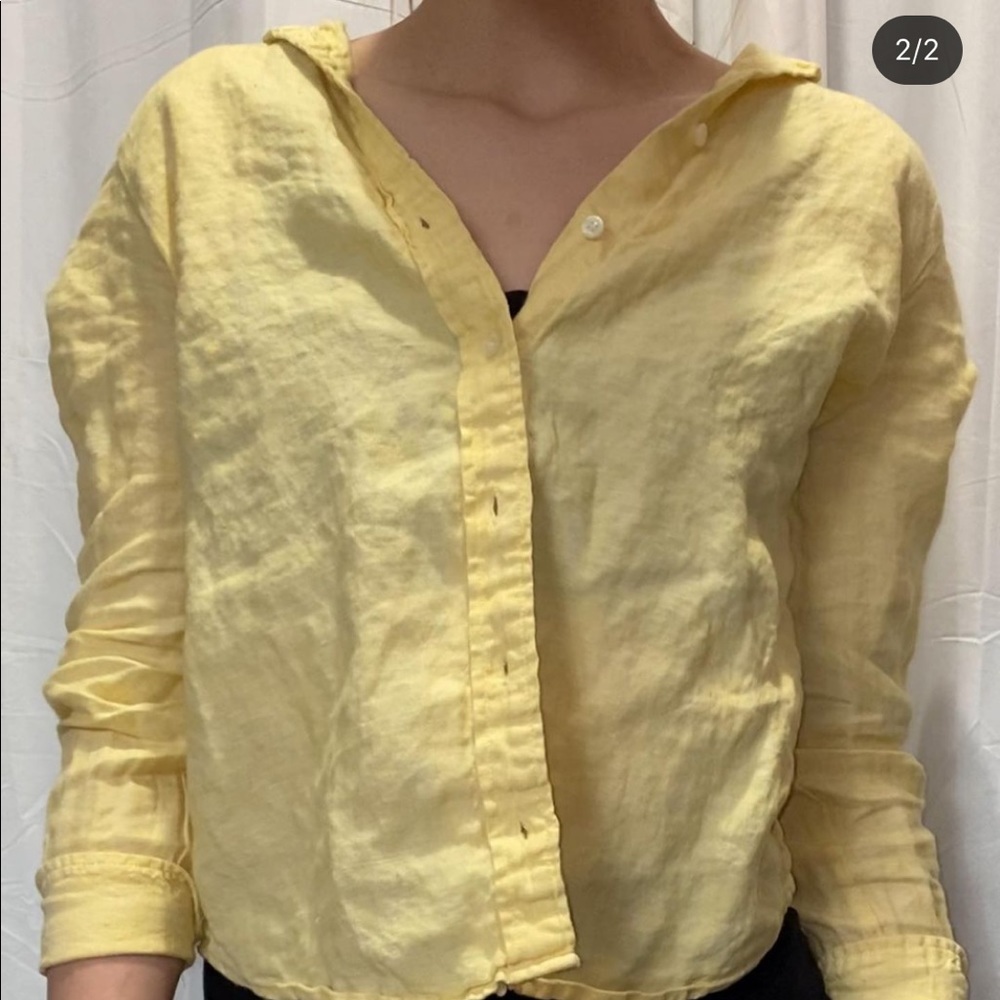 Yellow button up - Picture 2 of 2